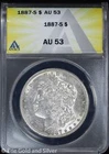 1887-S $1 Morgan Silver Dollar ANACS AU 53