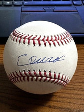 EZEQUIEL DURAN SIGNED AUTOGRAPHED OML BASEBALL!  Rangers!