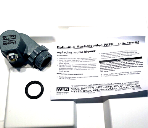 Moteur de remplacement PAPR monté sur masque MSA OptimAir 10090963 10095163 rapide neuf - Photo 2/10