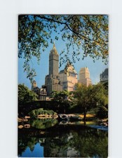 Postcard Central Park and Fifth Avenue Hotel USA