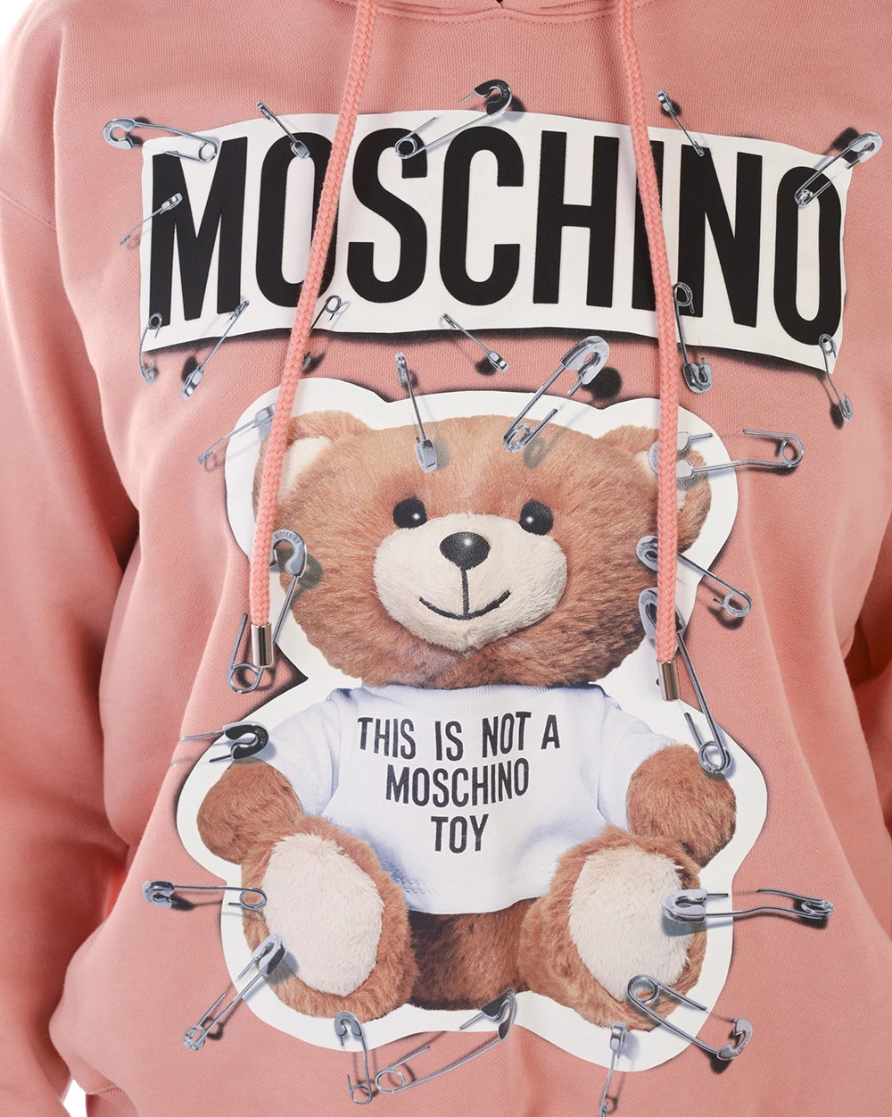 Felpa Moschino Sweatshirt Hoodie Cotone Donna Rosa V17055527 1147