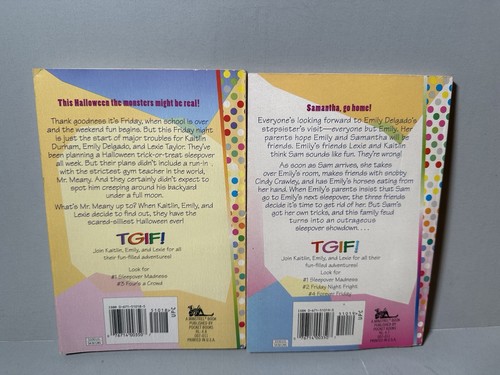 TGIF! Janet Quin-Harkin Books 2 & 3 Friday Night Fright & Four's A Crowd - Picture 2 of 2