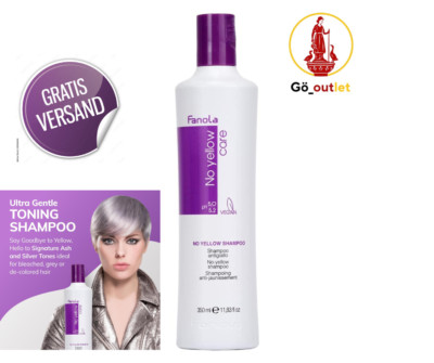No Yellow Silber-Shampoo 350ml   Anti-Gelbstich für Blondiertes & Graues Haar