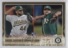 2015 Topps Update Rookie Combos Gold /2015 Angel Castro Arnold Leon #US193 0af