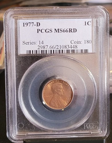 1977-D Lincoln Memorial Cent — photo from the most recent tracked eBay sale