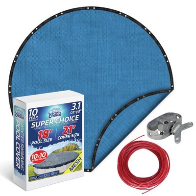 PoolCoverChoice Winter Swimming Pool Cover for 18 ft Round Pool