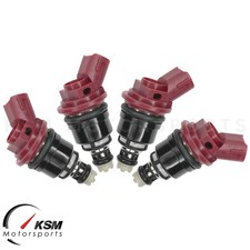 4 x 1000cc Side Feed Fuel Injectors FOR SUBARU WRX STI EJ20 EJ25 E85 fit JECS