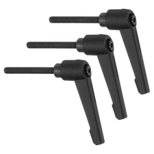 3Pcs Clamping Lever Handles, M5 x 40mm Male Thread Knobs Handle, Black