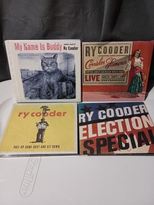 (4) Ry Cooder CDs ''My Name Is Buddy'' ''Pull Up Some Dust'' ''Election Special''