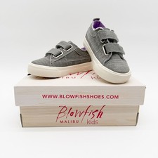 Blowfish Malibu Kids Party-T Hook Loop Sneakers Toddler Star Stud Gray 6 NEW