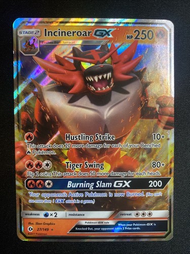 Incineroar GX 27/149 Sm Base Set Holo