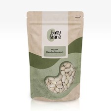 Organic Blanched Almonds -Certified Organic- by Busy Beans Organic (250g)