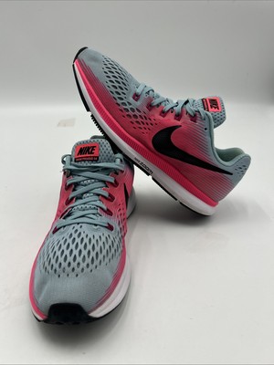 Nike Air Zoom Pegasus 34 Women s Size 8.5 RuShoes Mica Blue/Pink 880560-406