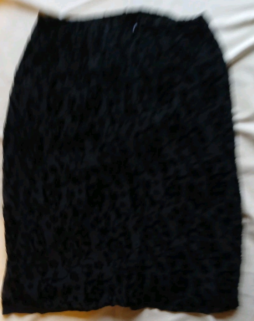 Womens Moda Seta Sandra King Black Skirt Size 10 18percent Silk Rare Piece . image 3