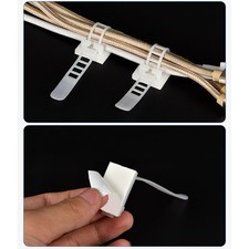 100pcs Cable Clips for Home Office Workshop Cable Management Solutions
