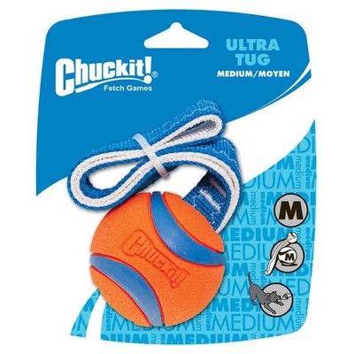 Chuckit! Ultra Tug medium Hundeball Hunde Ball am Band Wurfball M medium Ø6,5cm