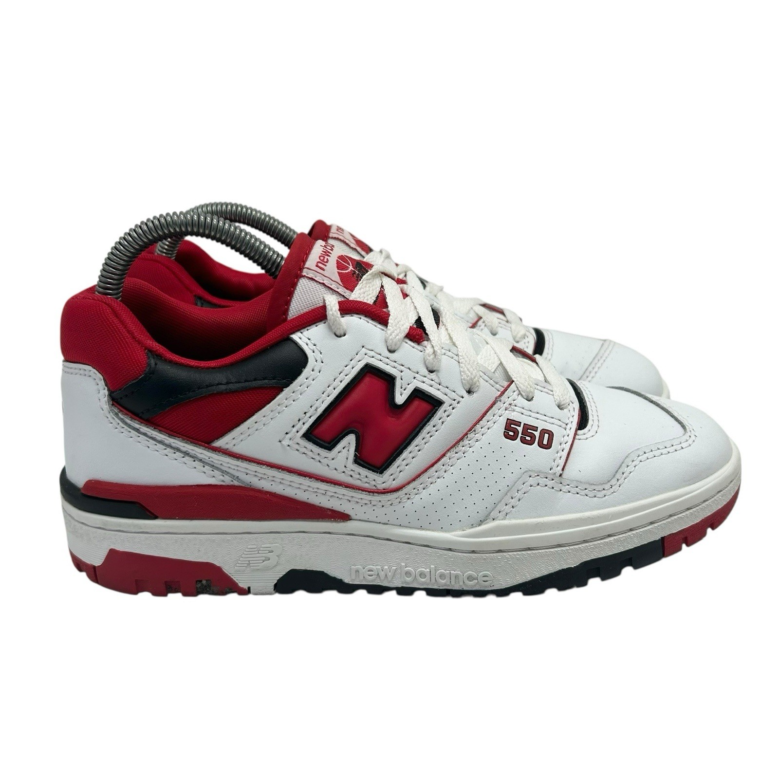 New Balance 550 Men’s Size 6.5 US White Red Black Sneakers Shoes Retro BB550SE1