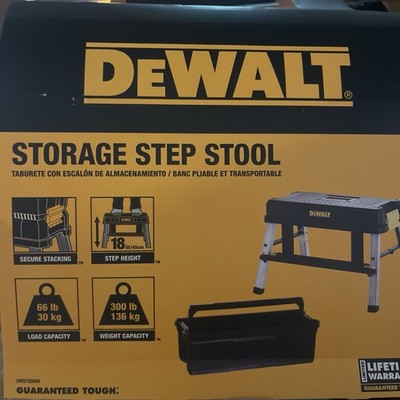 DEWALT DWST25090 Storage Step Stool - Black | eBay