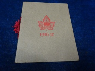 Orig WW1 Christmas Card "Chrismastide 1916"