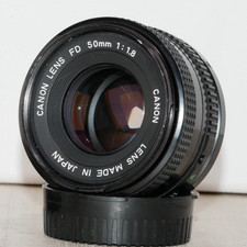Canon FD 50mm f/1.8 Lens for Canon FD Mount SLR Film Camera GOOD