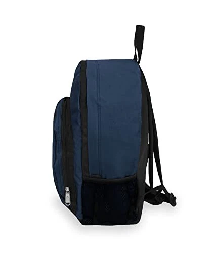 Mochila de equipaje Everest con bolsillos delanteros y laterales, azul marino, grande Foto 3 de 4