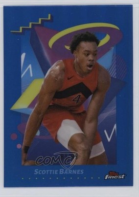 2024-25 Topps Finest Rare Blue Refractor 81/99 Scottie Barnes #292 1cx4