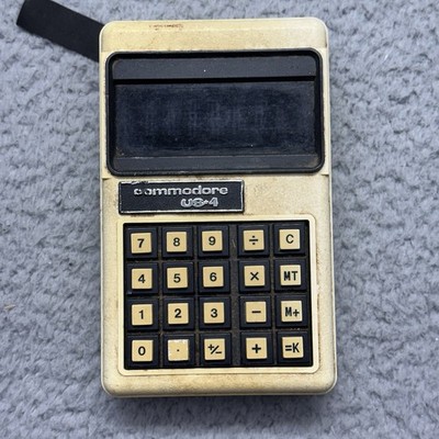 Vintage Commodore US-4 Handheld Calculator (Early 1970s) For Parts / Not Working