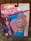 1990 MATTEL MIDGE WEDDING DAY FASHION #9633 4 PCS MINT SWIM SUIT ,HAT,PANTS,BELT