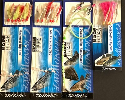 Daiwa Grandwave Meeresvorfächer Hochsee Dorsch Köhler Butt Makrele Norwegen