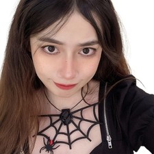 Halloween Spiders Web Jewelry Pendant Spiders Earrings Statement Spiders Pendant