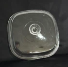 Pyrex A 12 C Clear Glass Square Replacement LID ONLY For 5-J Corning Ware 10"
