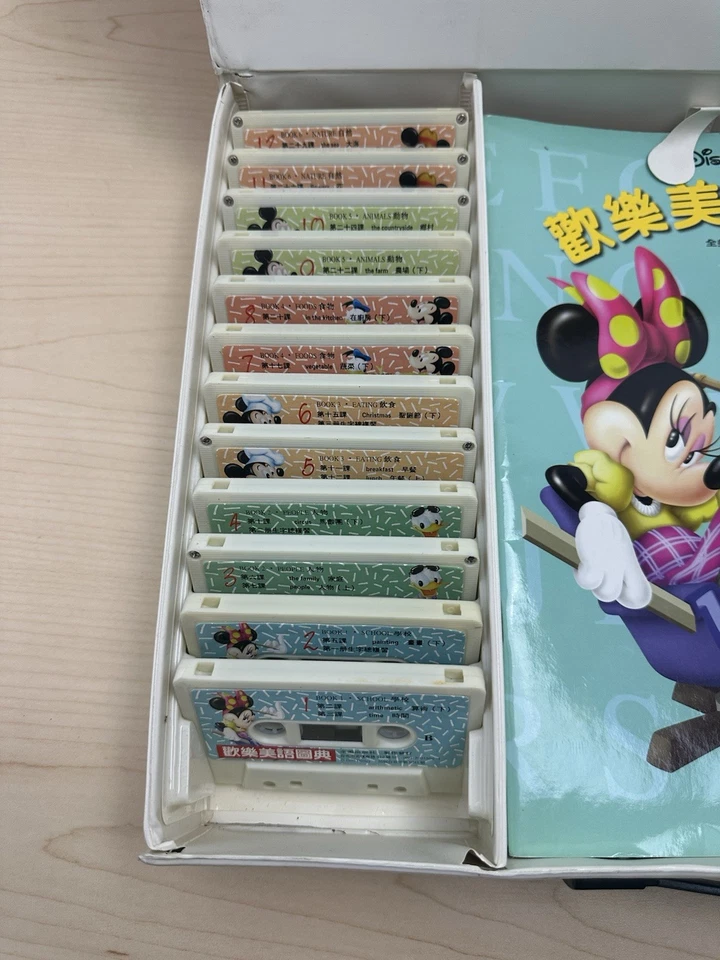 Vtg Disney Mickey Illustrated dictionary Of Happy Sayings English Chinese Learn - Image 2 of 4