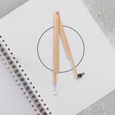 Wooden Large Compass Supplies Multi Purpose for Students Teaching Geometry