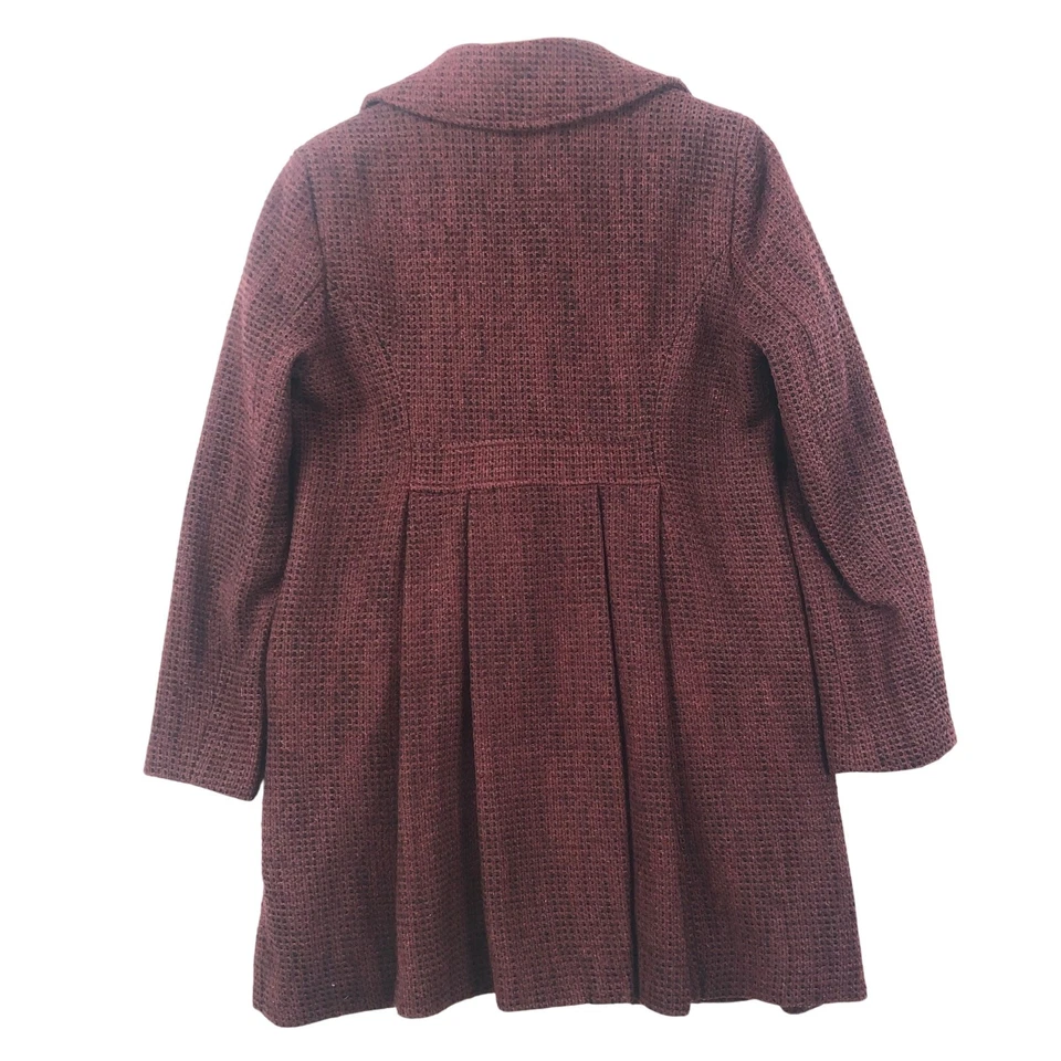 Abrigo Largo Mossimo Mujer’s XXL Borgoña Forrado Bolsillos Usado en Excelente Condición Foto 3 de 4