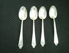 Lot 4 Vtg International Sterling 7.25" Spoons Minuet Pattern EUC