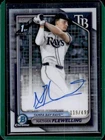 2024 Bowman Draft Nathan Flewelling Chrome Auto Refractor 1st #/499 Rays