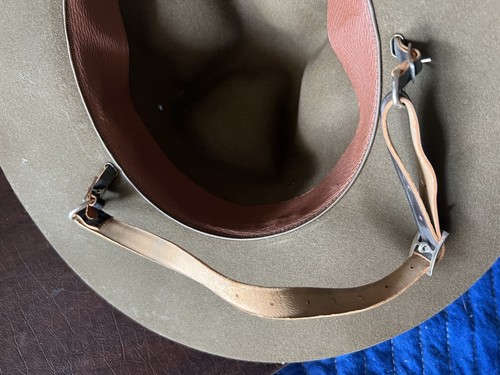 Vintage 1939 U.S. Army Campaign Hat - Bristol Felt Body Corp Contract - Picture 9 of 14