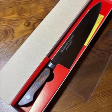 Sakai Takayuki Japanese Kitchen Gyuto Knife TUS Steel 210mm Ebony W/ Box New