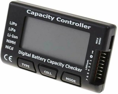 Akku-Kapazitätsmessgerät RC Cell Meter 7 Cellmeter LiPo LiFe Li-ion NiMH