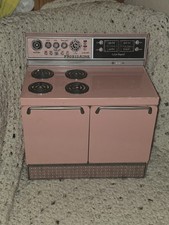 Vintage WOLVERINE pink FRIGIDAIRE Imperial metal toy stove oven