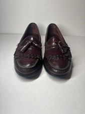 GH Bass Mens 9.5 D Red Tassel Loafers Made In USA