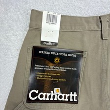 Carhartt Washed Duck Work Shorts Mens 30 B25 DES Desert Tan NWT NOS