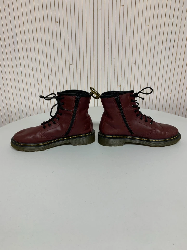 Bottines Dr Martens cuir bordeaux P.35 - Photo 4/4