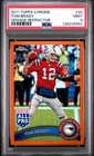 2011 Topps Chrome #20 Tom Brady Orange Refractor PSA 9