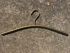 MCM Brass Clothing Hanger Twist 17.5 Hollywood Regency Sturdy