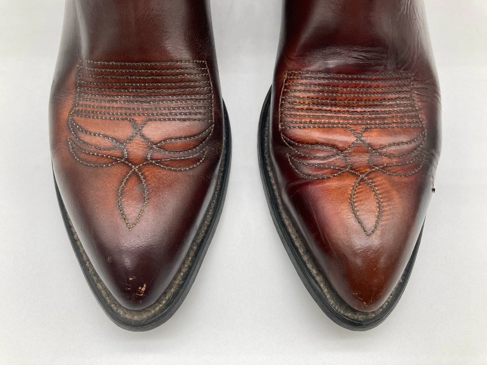 Botas vaqueras Wrangler de colección para hombre 10,5 D marrón rodeo envejecido 5115 Foto 4 de 4