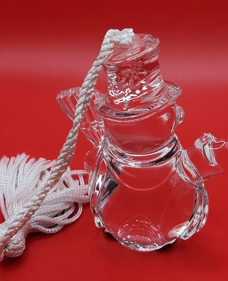 Waterford Cristal Marqués Muñeco de Nieve Adorno Navidad Hecho en Alemania 2.5" Altura Foto 4 de 4