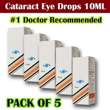 Eye drops | Cataracts, Dry Eyes, Tearing, MAX Strength | Pack of 5