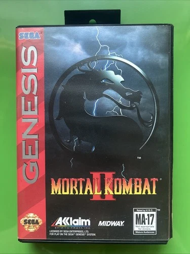 Mortal Kombat II Sega Genesis CIB Complete In Box 1 Or 2 Players 1994