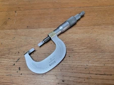 MITUTOYO NO 122 BLADE MICROMETER .0001 " X 0  - 1 "